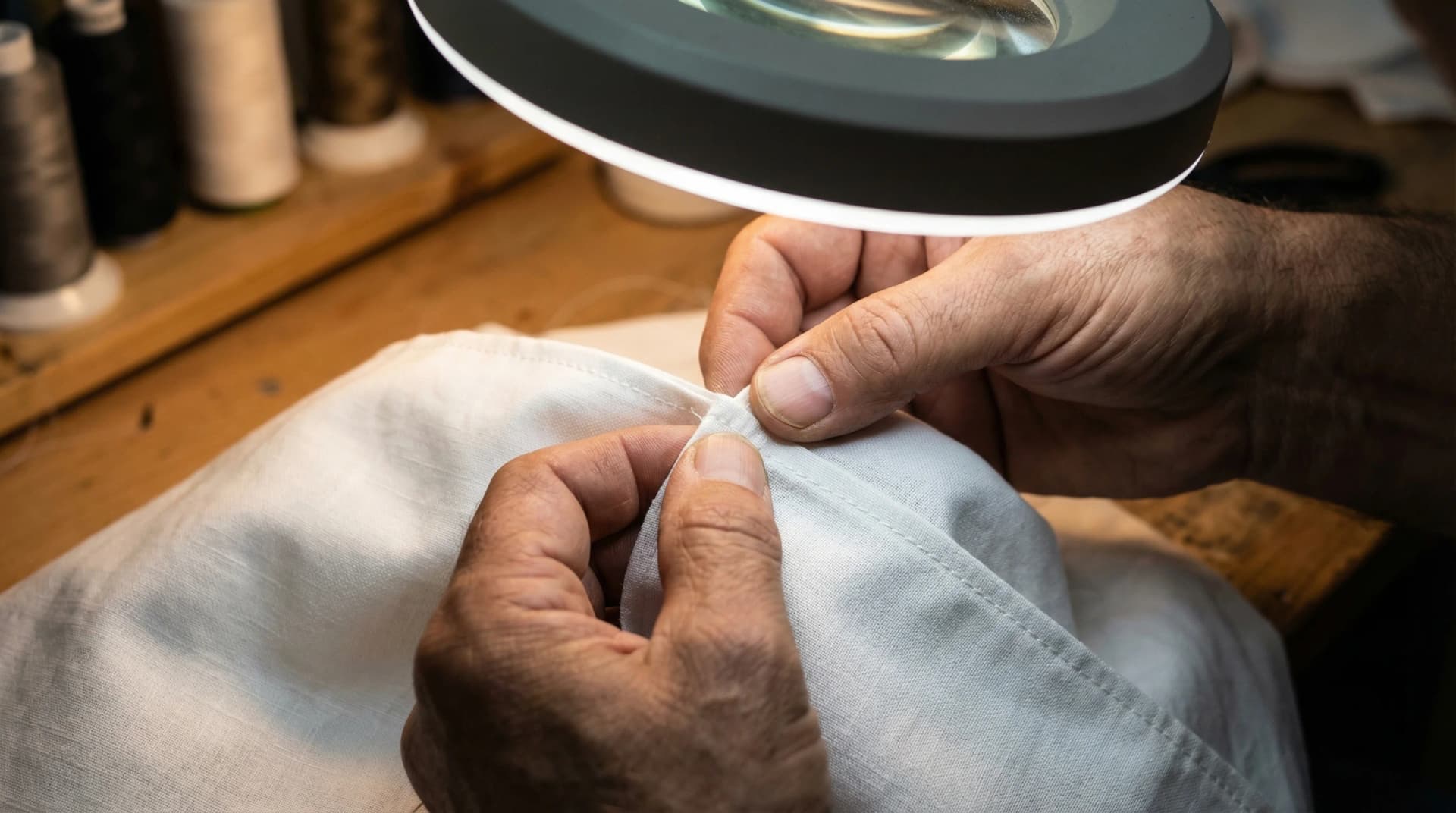 Quality inspection at White Cotton factory